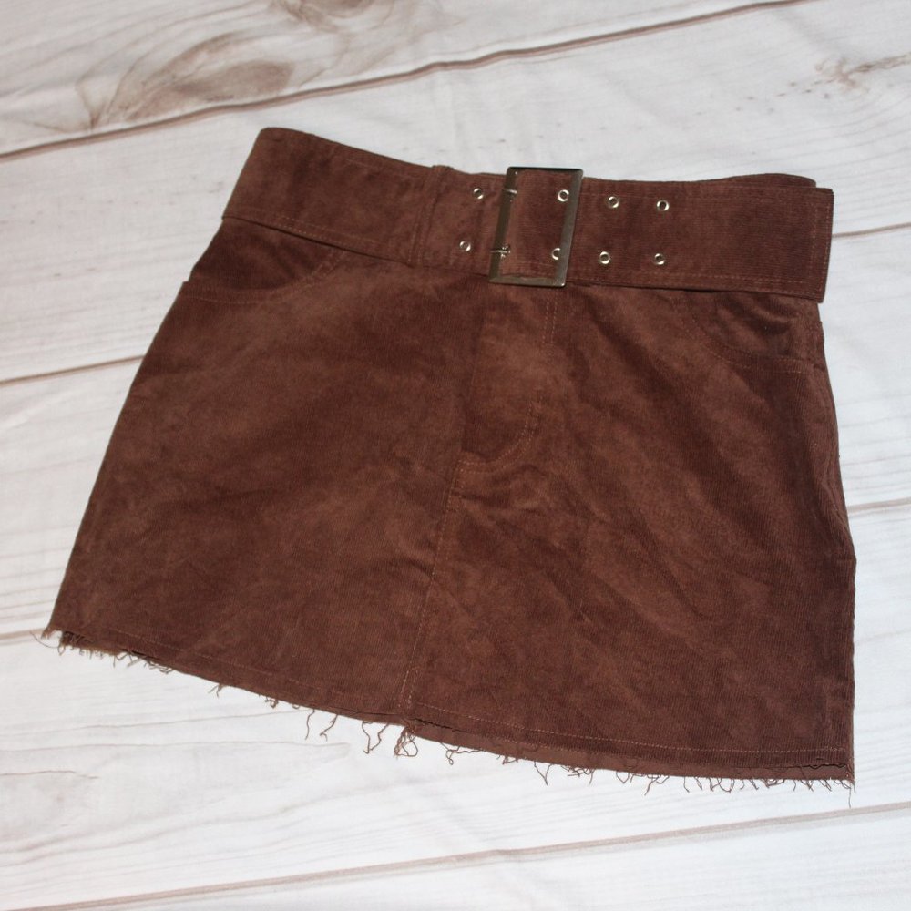RUE 21 Brown Corduroy Skirt Siz S